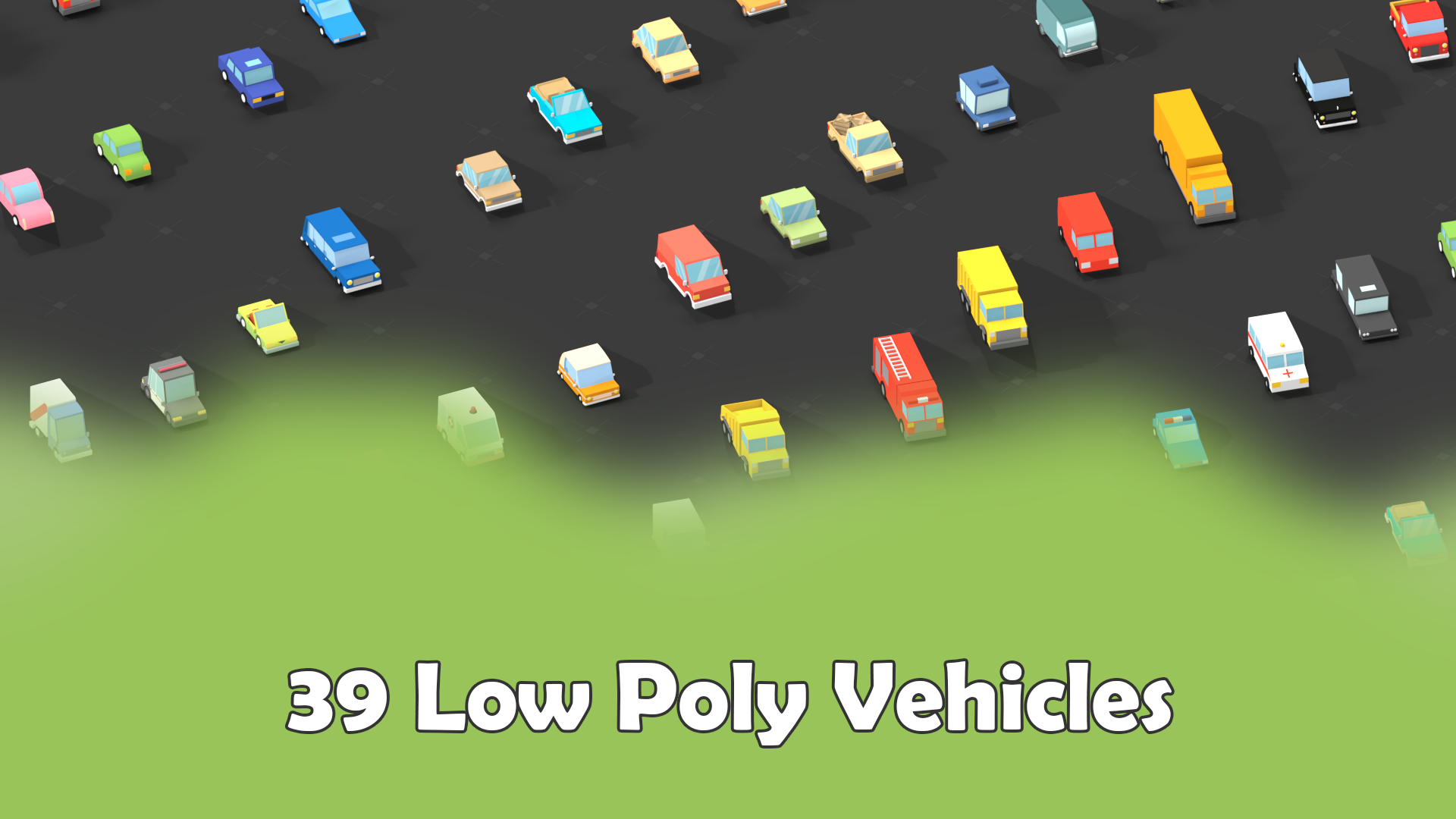 39 Low Poly Car Pack