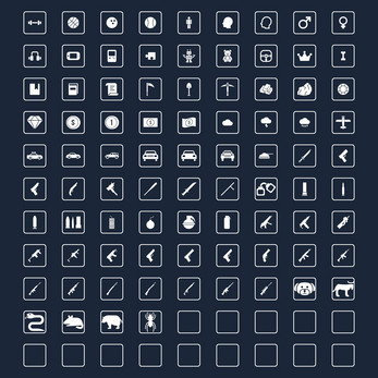 Versatile Flat Minimal Icons for All Types of Game Projects