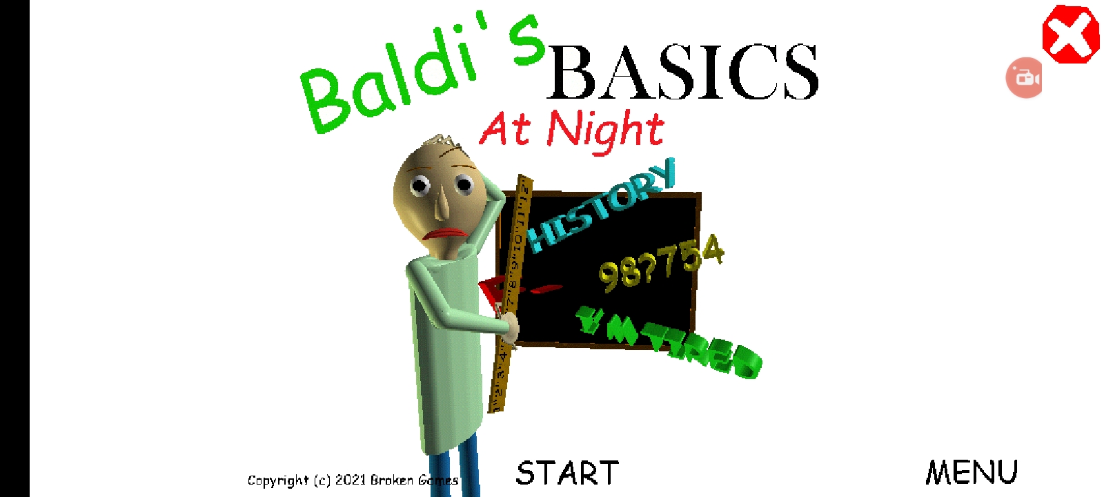 Baldi's Basics At Night Android Port