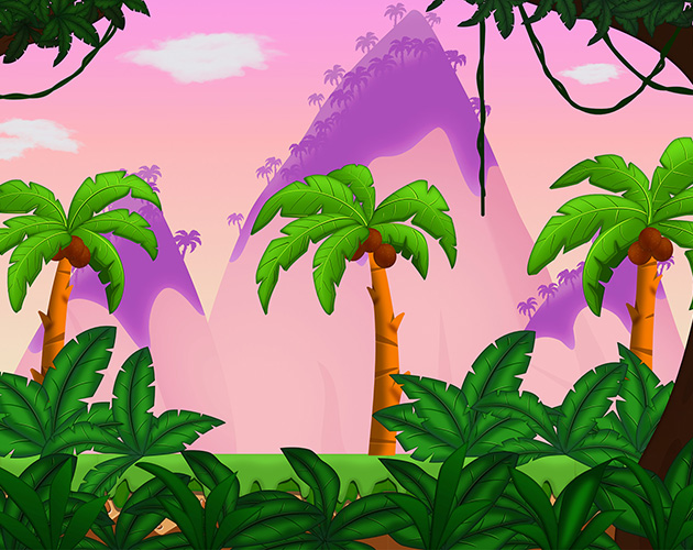 2D Jungle Pack with Backgrounds by mpatekar