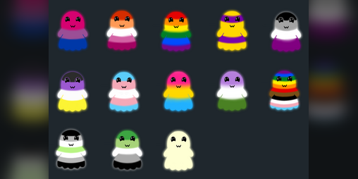 Cover image for LGBTQIA+ Ghost Emojis