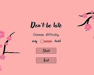 Don't be late