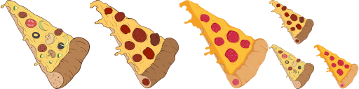 Pizza cursors