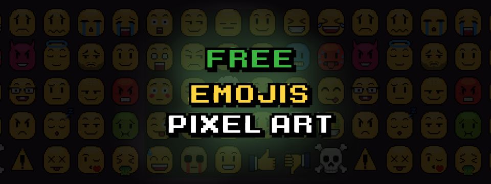 Emojis pixel art
