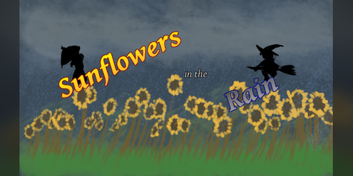 Cover image for sunflowers in the rain