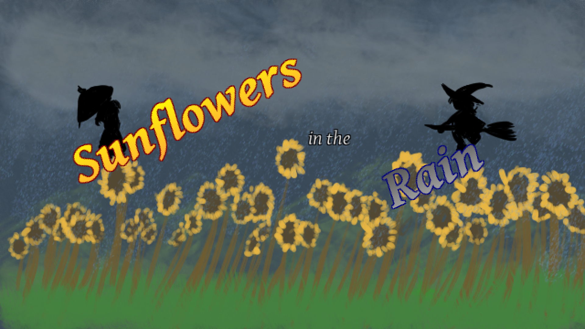 Cover image for sunflowers in the rain