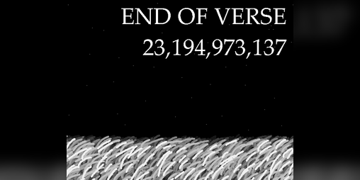 Cover image for END OF VERSE 23,194,973,137