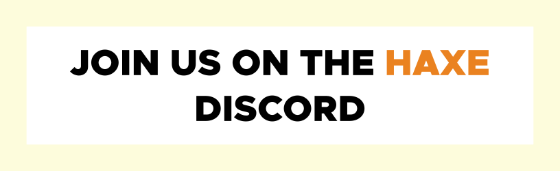 Join Us On The Haxe Discord