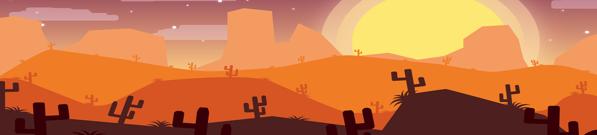 Free Parallax Desert Background