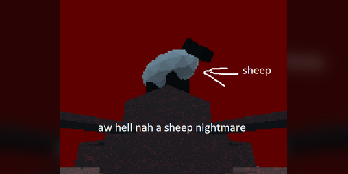 Cover image for aw hell nah a sheep nightmare
