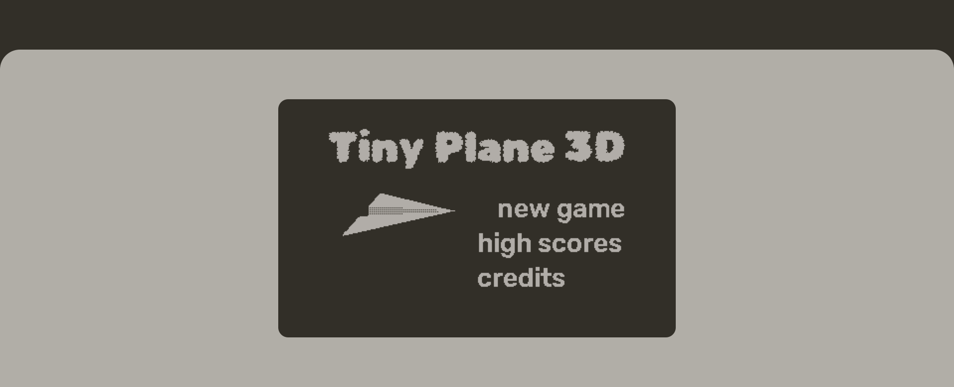 Tiny Plane 3D