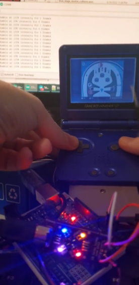 Screenshot from a video of the Arduino peripheral