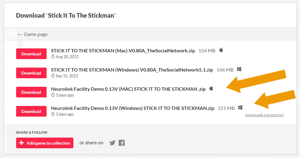 Stick It to the Stickman on Steam