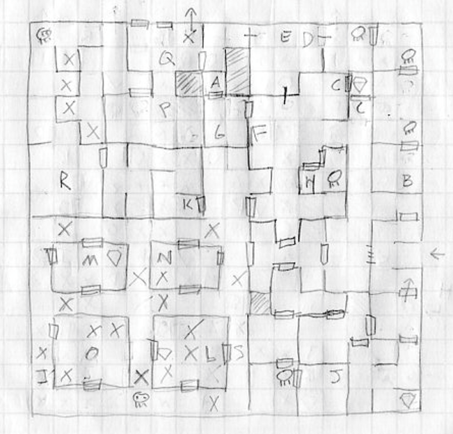 Dungeon Layout on Graph Paper