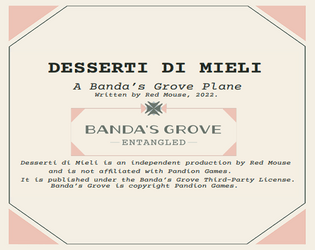 Desserti di Mieli   - A Banda's Grove Plane 