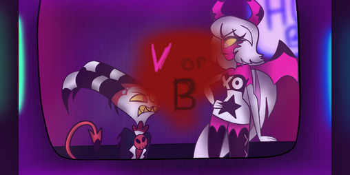 Cover image for V or B ? - Helluva Boss Fan Dating Sim