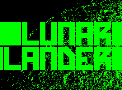 Retro Lunar Lander Game - Lunar Lander Artemis By Microbex