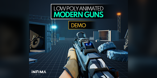 Cover image for (Demo Unreal Engine) Low Poly Animated - Modern Guns Pack Showcase